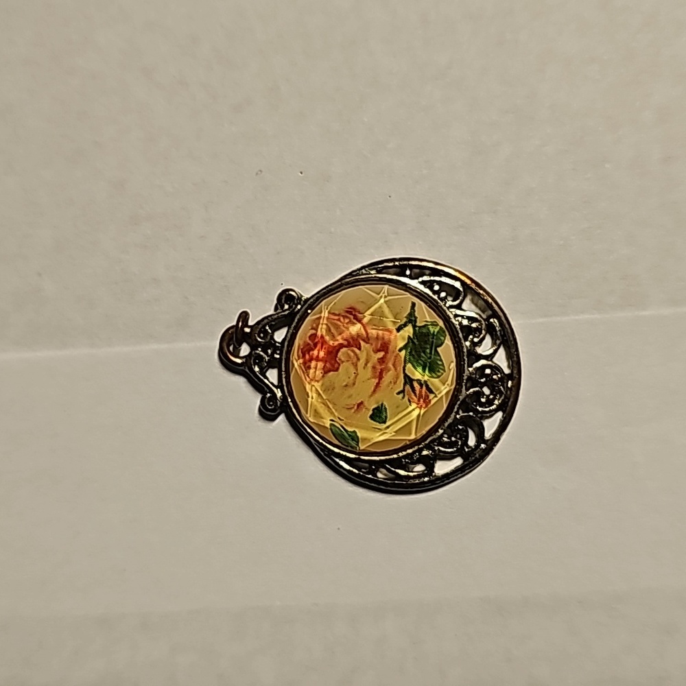 Flower necklace charm